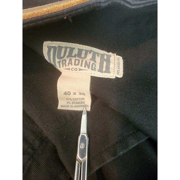 Duluth Trading Flex Fire Hose Pants Men's Relaxed 40x46 Black Workwear - Picture 11 of 11